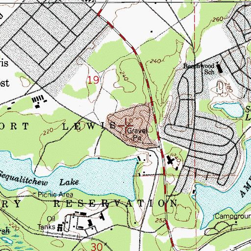 Topographic Map of American Prairie, WA