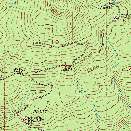 Topographic Map of North Fork Ranger Station, WA
