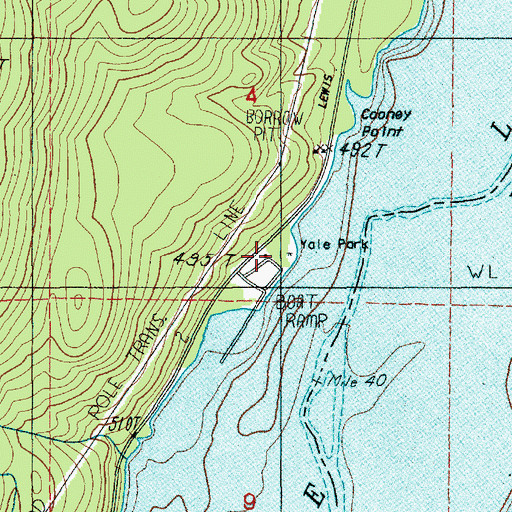 Topographic Map of Yale Park, WA