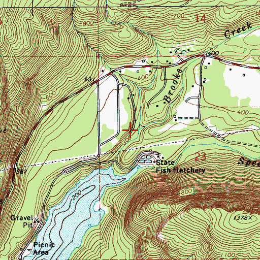 Topographic Map of Schmidt Creek, WA