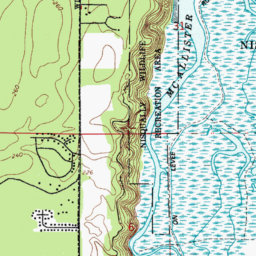 Topographic Map of McAllister Rod Gun Club, WA