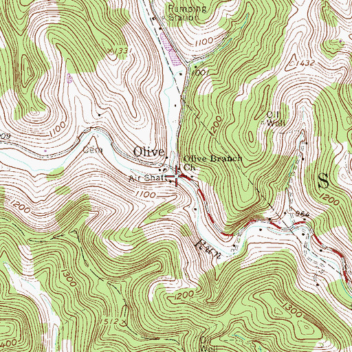 Topographic Map of Little Rockcamp Run, WV