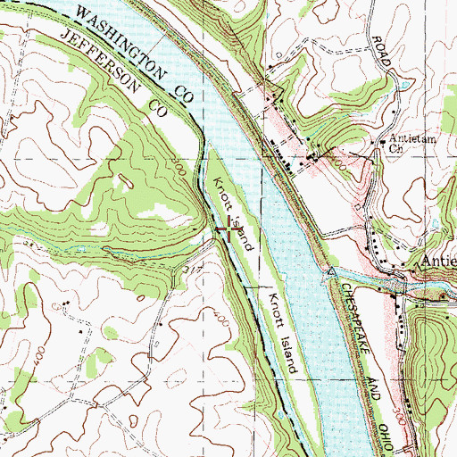 Topographic Map of Rattlesnake Run, WV