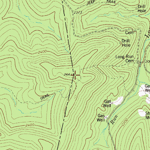 Topographic Map of Kelly Knob, WV