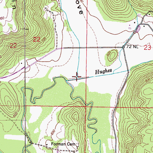 Topographic Map of Winton Branch, AL
