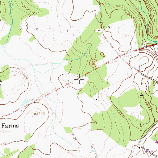 Topographic Map of Cuppert School (historical), WV