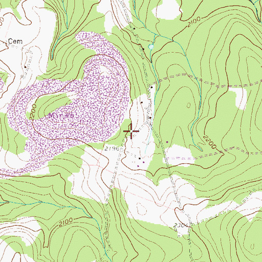 Topographic Map of Shafer School (historical), WV