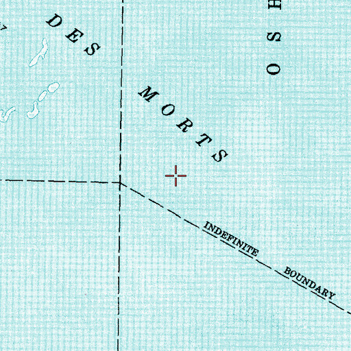 Topographic Map of Lake Butte des Morts, WI