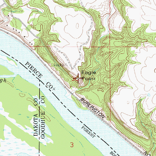Topographic Map of Eagle Point, WI