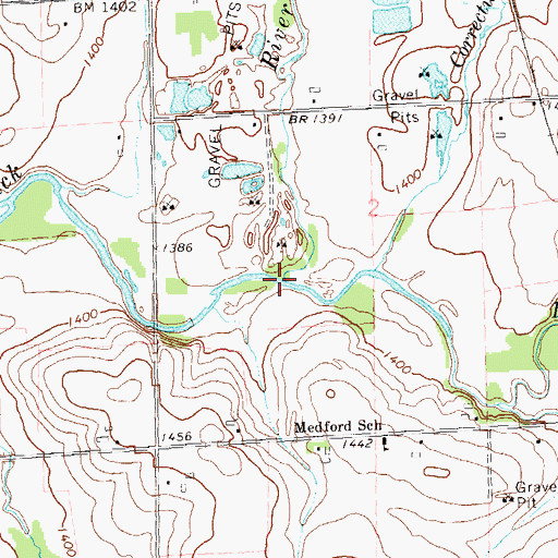 Topographic Map of Little Black River, WI