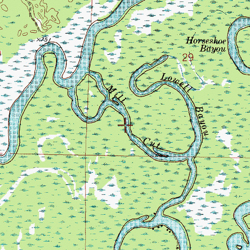 Topographic Map of Mill Cut, WI