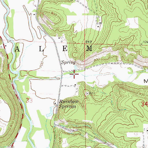 Topographic Map of Morgan Coulee, WI