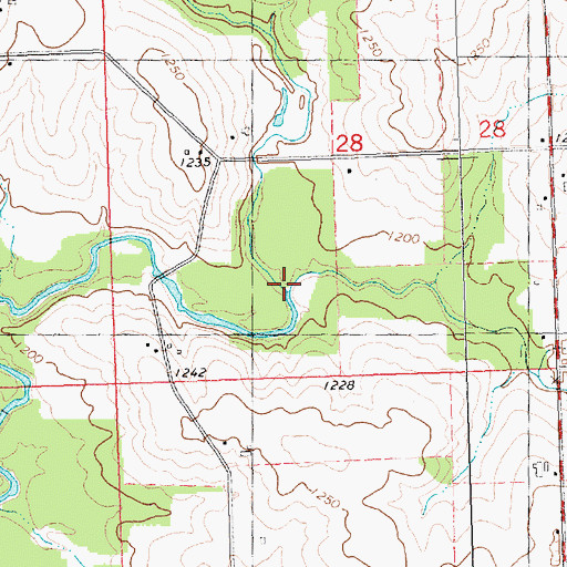 Topographic Map of Nelson Creek, WI