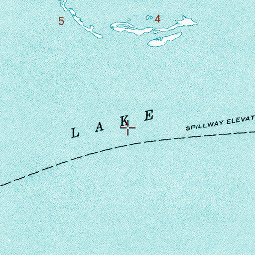 Topographic Map of Lake Poygan, WI