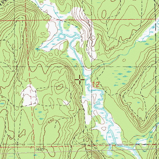Topographic Map of Silver Creek, WI