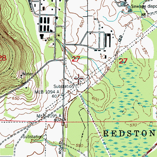 Topographic Map of Jordan-Lanier Cemetery, AL