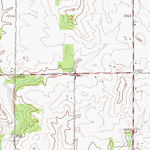 Topographic Map of Conroy School (historical), WI