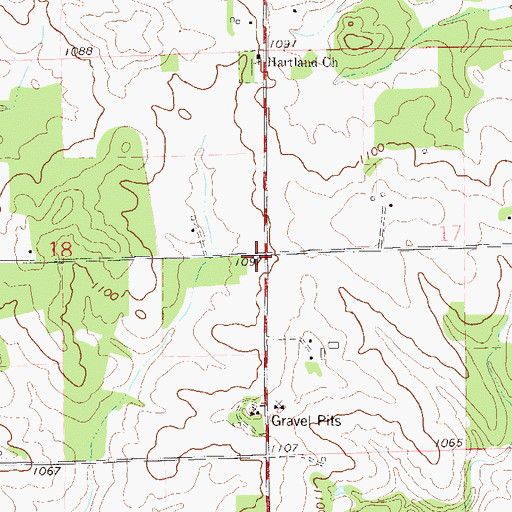 Topographic Map of Drake School (historical), WI