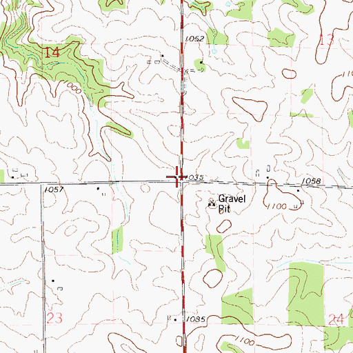 Topographic Map of Elm Grove School (historical), WI
