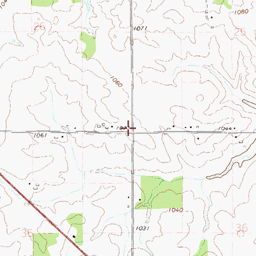 Topographic Map of Murphy School (historical), WI