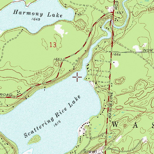 Topographic Map of Deerskin River, WI
