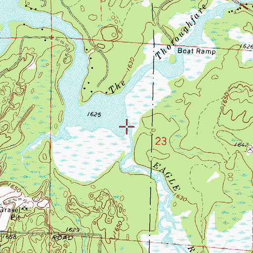 Topographic Map of Eagle River, WI