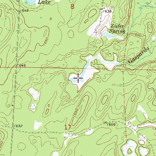 Topographic Map of Cold Spring, WI
