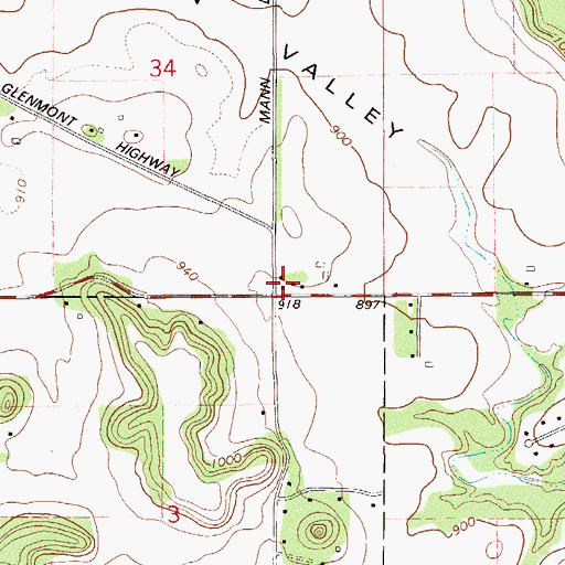 Topographic Map of Oak Knoll School (historical), WI