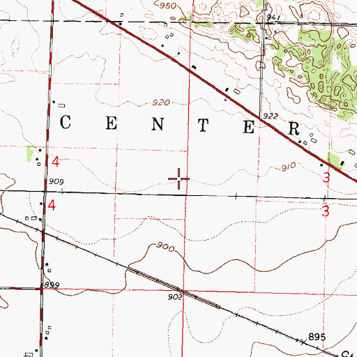 Topographic Map of Fellows Airport (historical), WI