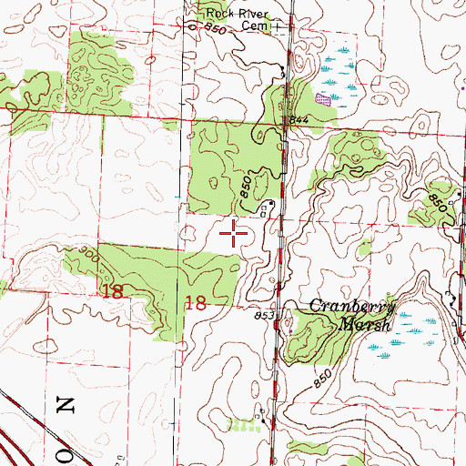 Topographic Map of Meier Airport (historical), WI