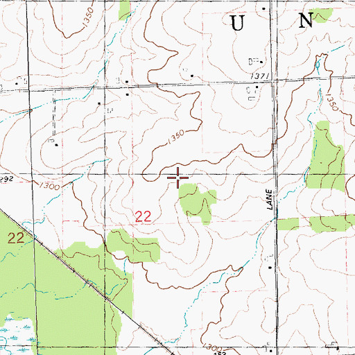 Topographic Map of WOSX-FM (Spencer), WI