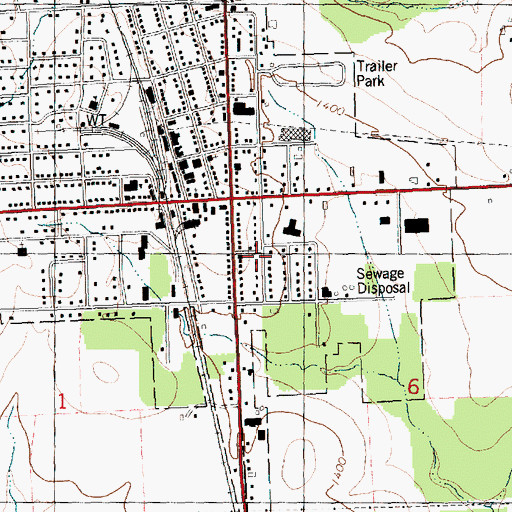 Topographic Map of City of Abbotsford, WI