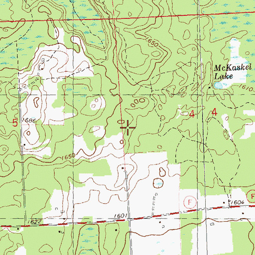 Topographic Map of Town of Agenda, WI
