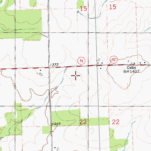 Topographic Map of Town of Hull, WI