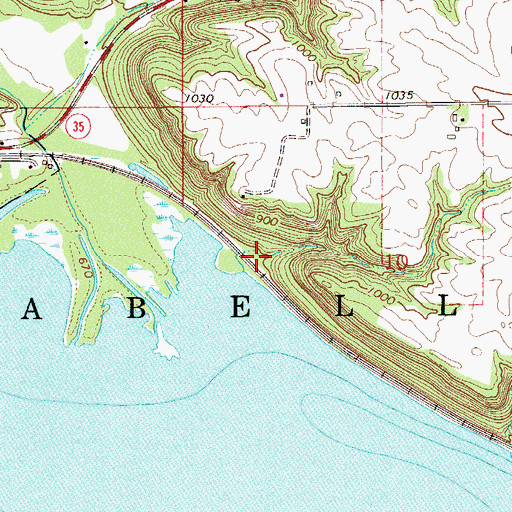 Topographic Map of Town of Isabelle, WI