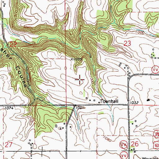 Topographic Map of Town of Trenton, WI