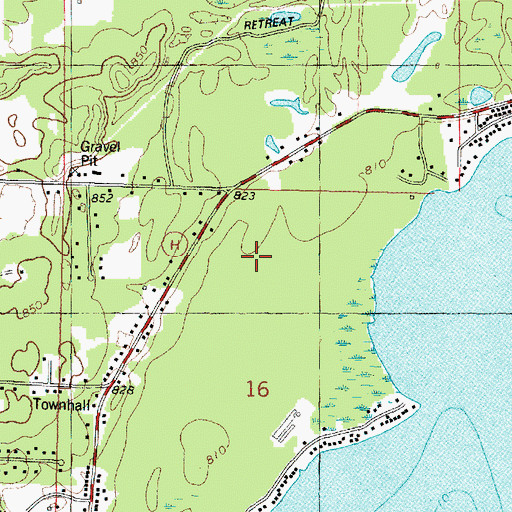 Topographic Map of Town of Wescott, WI