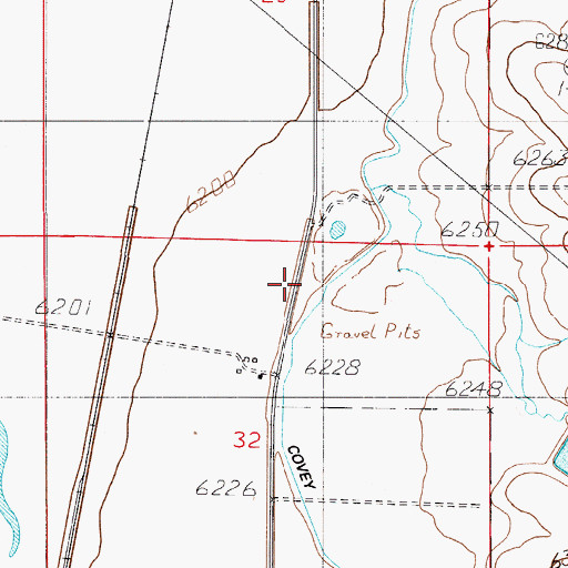 Topographic Map of Leeds Creek, WY