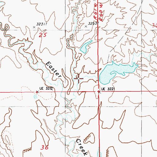 Topographic Map of Ronning Draw, WY