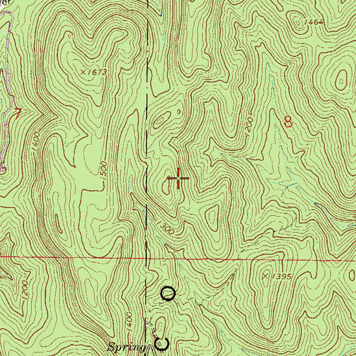 Topographic Map of Choccolocco Mountain, AL