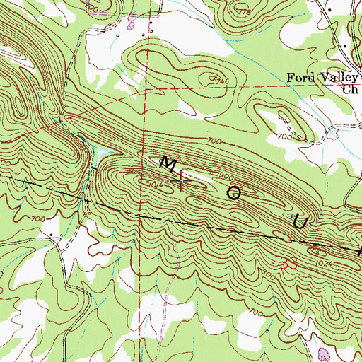 Topographic Map of Colvin Mountain, AL