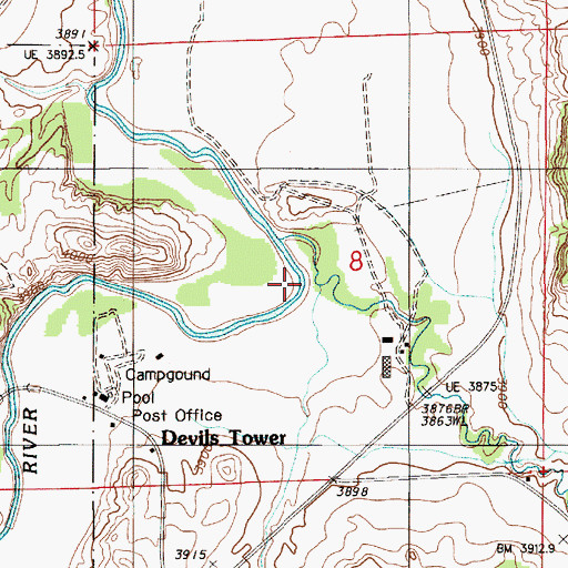Topographic Map of Lytle Creek, WY