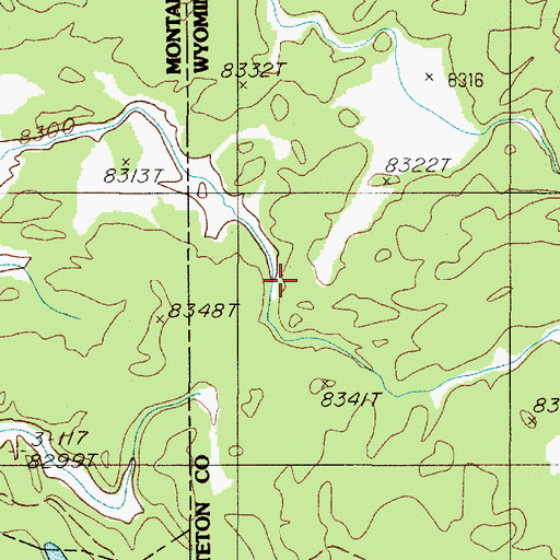 Topographic Map of Echo Canyon, WY
