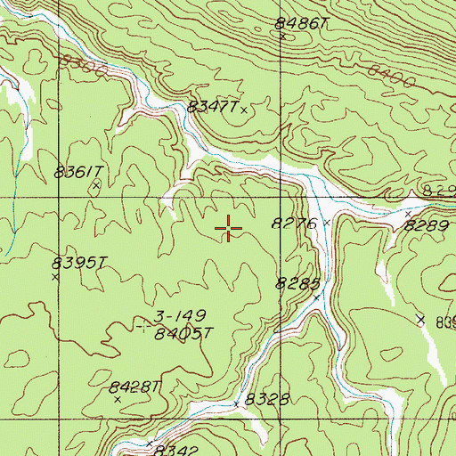 Topographic Map of Madison Plateau, WY