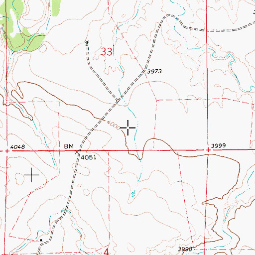Topographic Map of Swope Number 2 Dam, WY