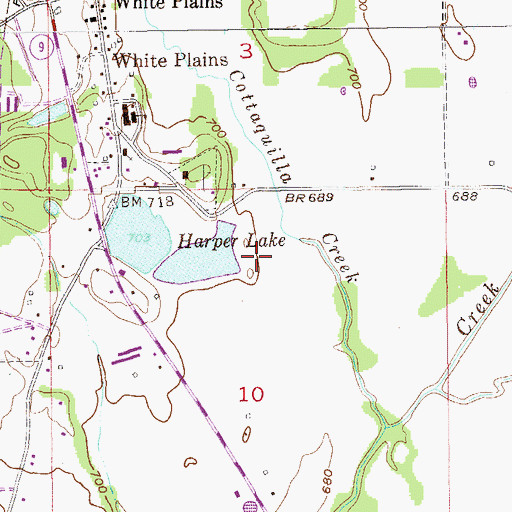 Topographic Map of Harper Number 2 Dam, AL