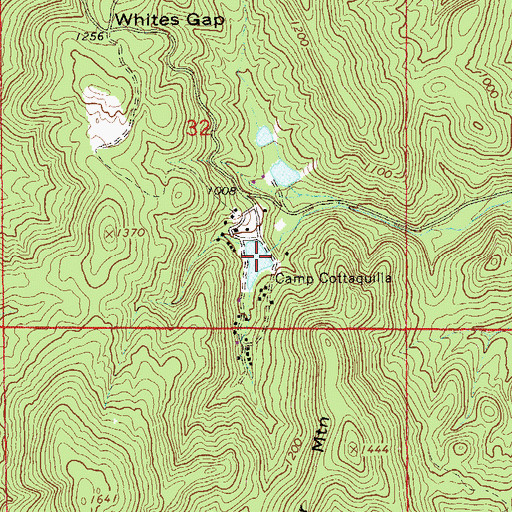 Topographic Map of Lake Cottaquilla, AL