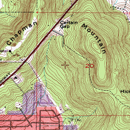 Topographic Map of Madison County, AL