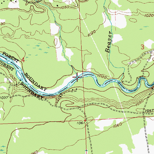 Topographic Map of Sohn Creek, MI