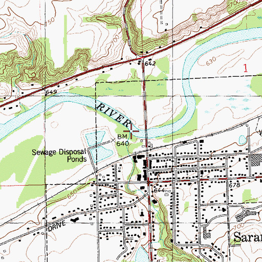 Topographic Map of Lake Creek, MI